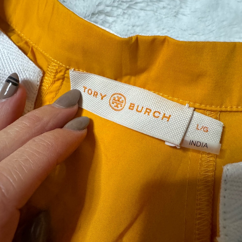 Tory Burch Yellow/Orange and White Tunic Top - Picture 6 of 13